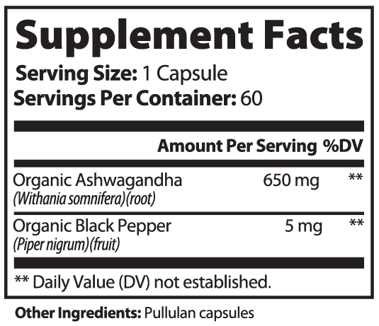 Ashwagandha + Black Pepper Complex