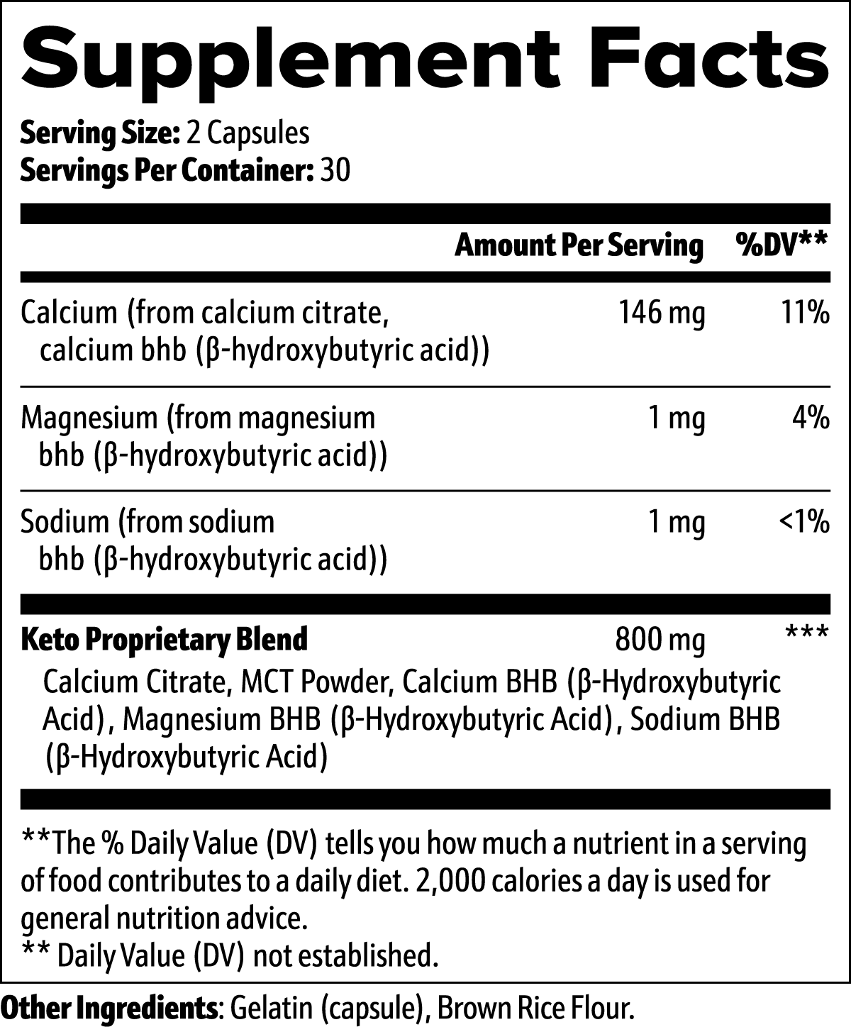 Keto BHB 60 capsules