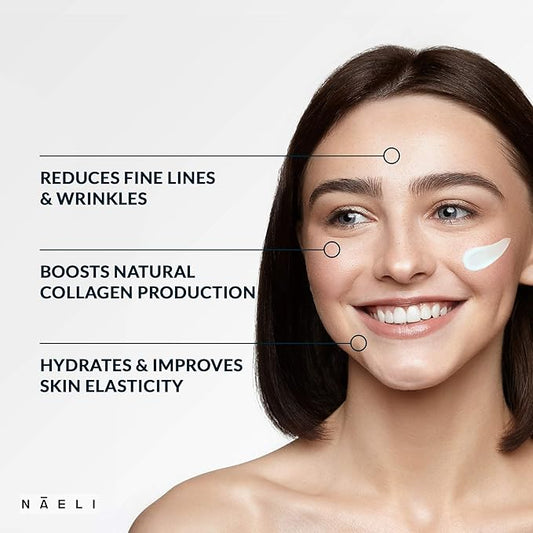 Retinoid Cream - 4.25% Retinol Night Moisturizer for Face & Neck with Collagen, Peptides & Hyaluronic Acid - Anti Aging Wrinkle Cream, Improves Skin Tone & Texture, 3.4 oz