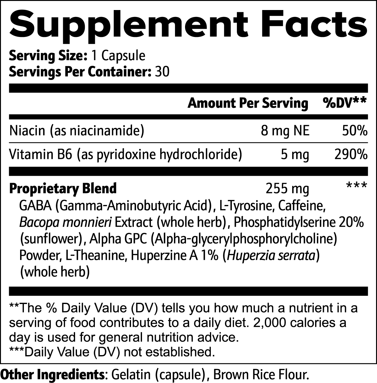 Brain Alpha 30 Days Supply Daily Cognitive Support, Brain Health supplement