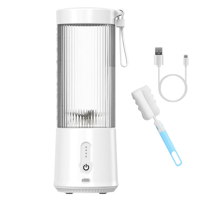 450ML/15.2OZ Portable Fruit Blender with 6 Blades Rechargeable Juice Cup for Shakes Smoothies Juice Personal Mini Fruit Mixer for Outdoor Gym Office