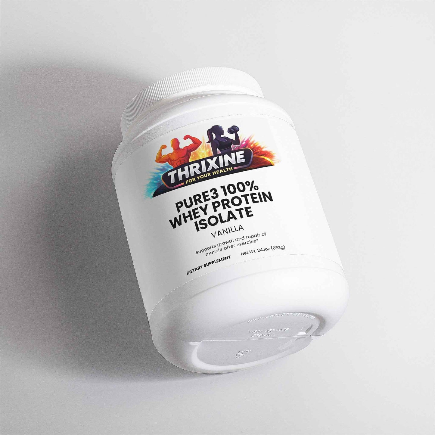 Pure3 100% Whey Protein Isolate (Vanilla) Made in the USA