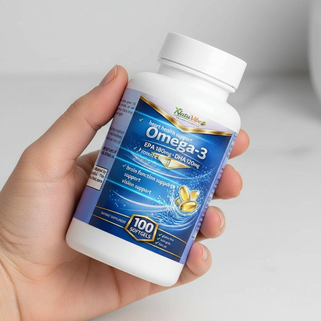 Omega-3 EPA 180mg + DHA 120mg 100 Softgels