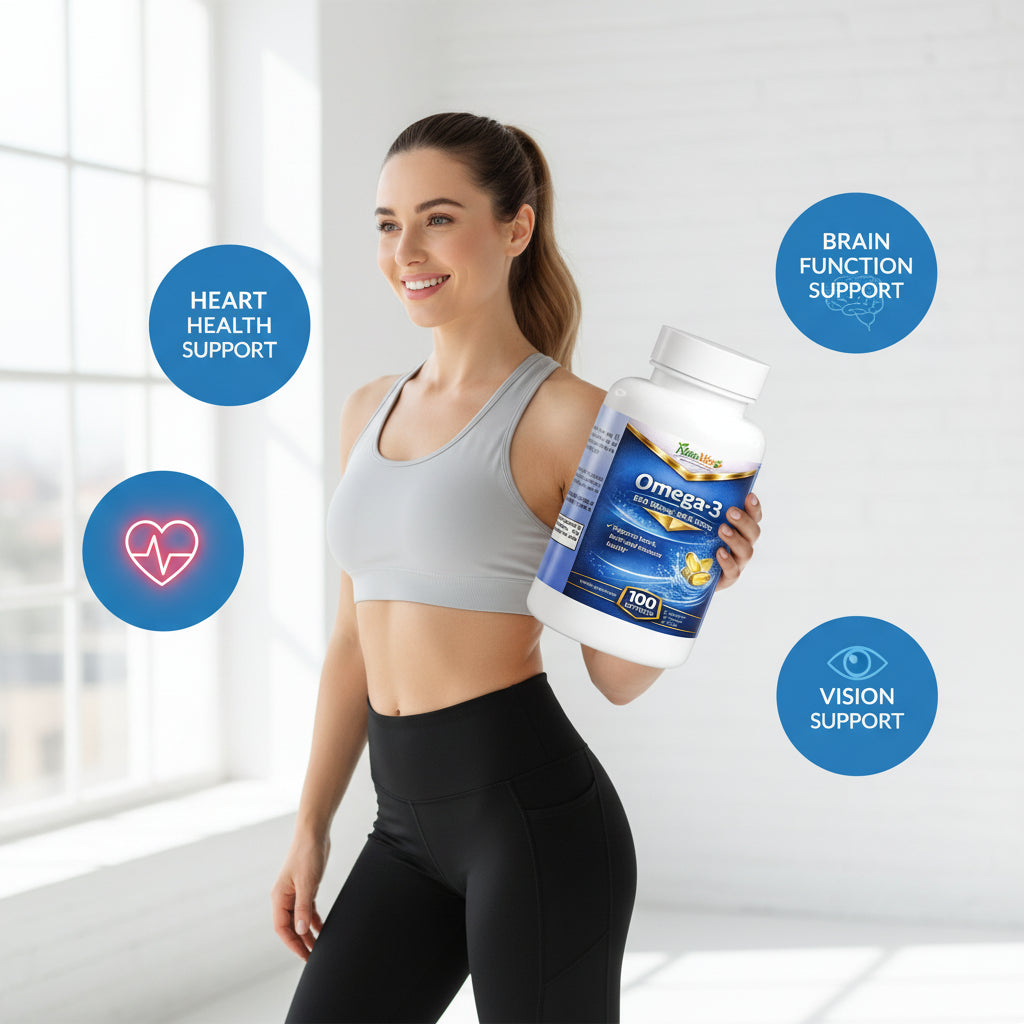 Omega-3 EPA 180mg + DHA 120mg 100 Softgels