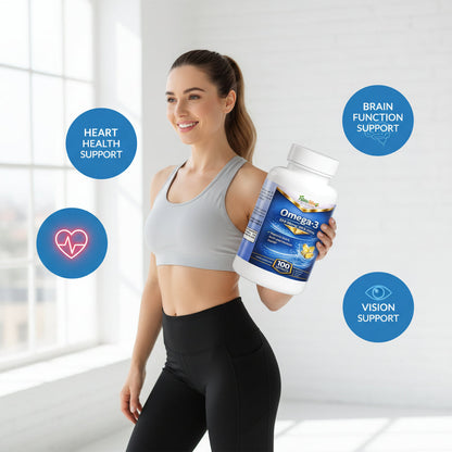 Omega-3 EPA 180mg + DHA 120mg 100 Softgels