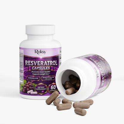 Resveratrol 50% 600mg 60 caps for weight loss and heart health
