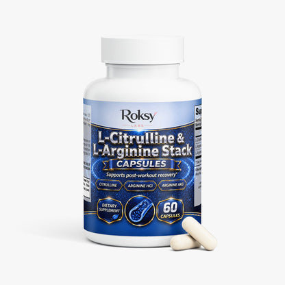 L-Citrulline & L-Arginine Stack 60 caps for workout
