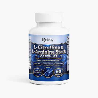 L-Citrulline & L-Arginine Stack 60 caps for workout