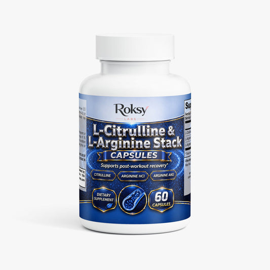L-Citrulline & L-Arginine Stack 60 caps for workout