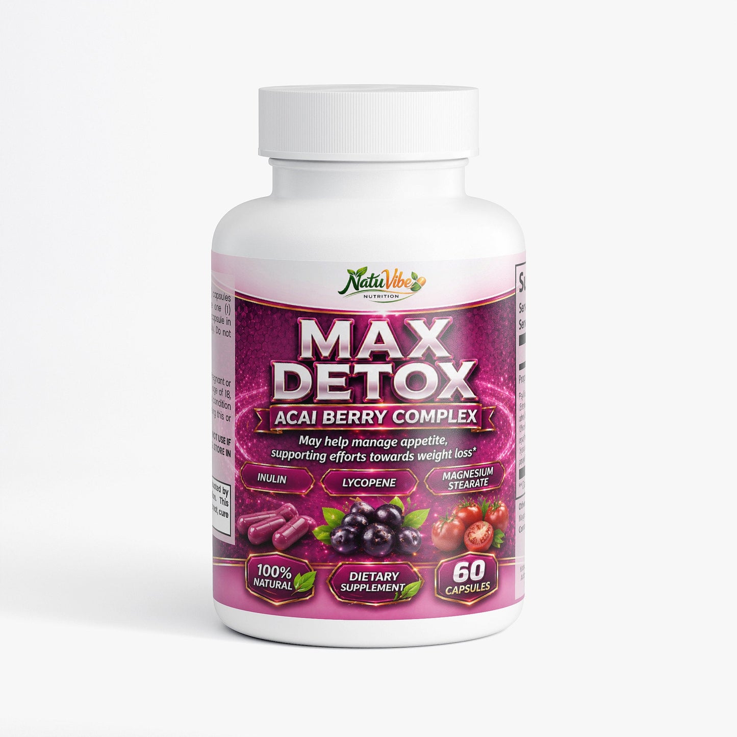 Max Detox (Acai detox) 60 Capsules