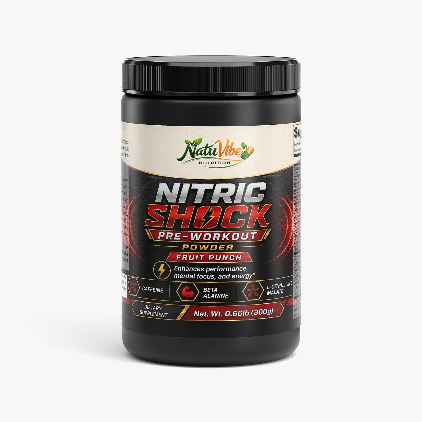 Nitric Shock Pre-Workout Powder (Fruit Punch)