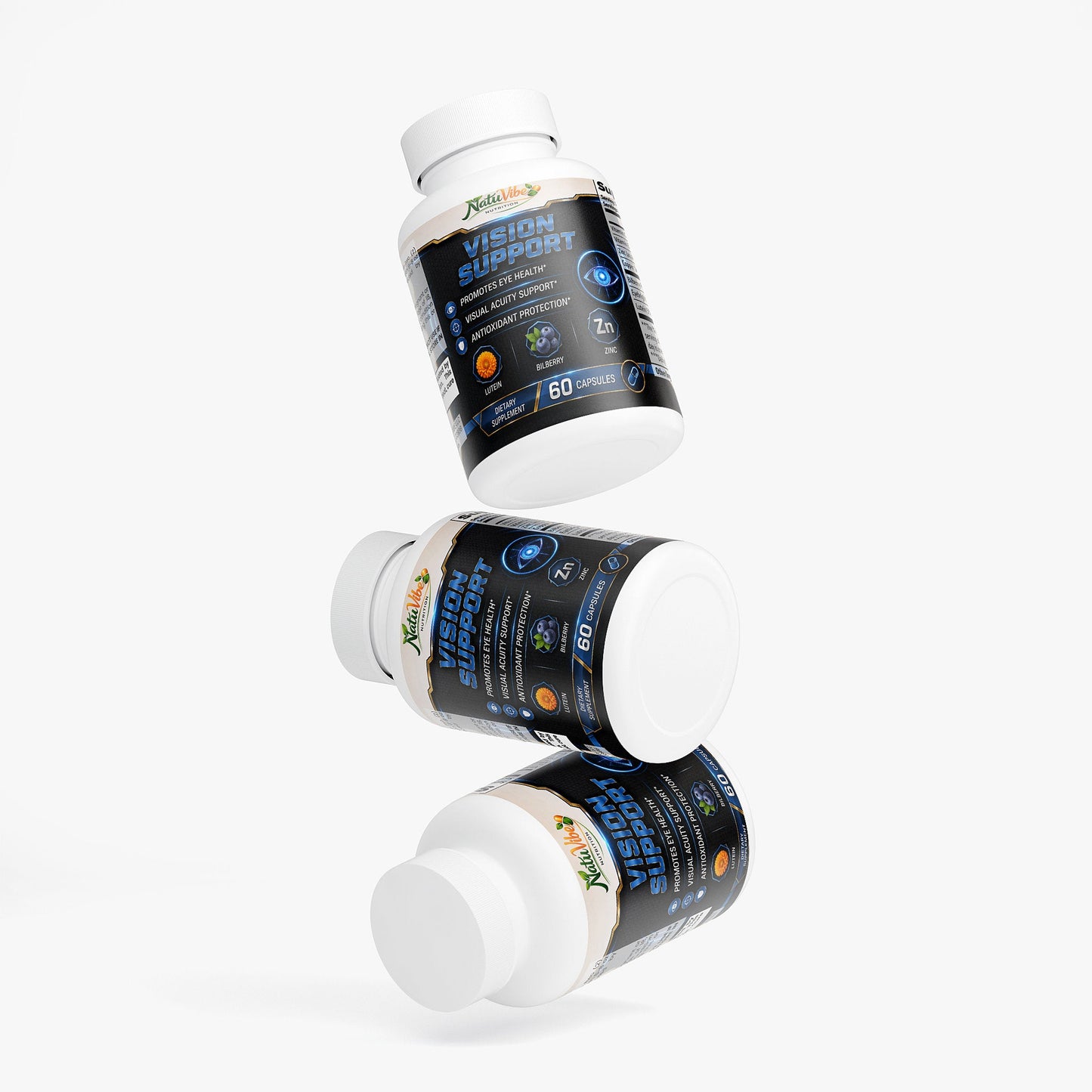 Eye Health Supplement 30 days supply – Lutein, Bilberry & Eyebright for Clear Vision & Antioxidants