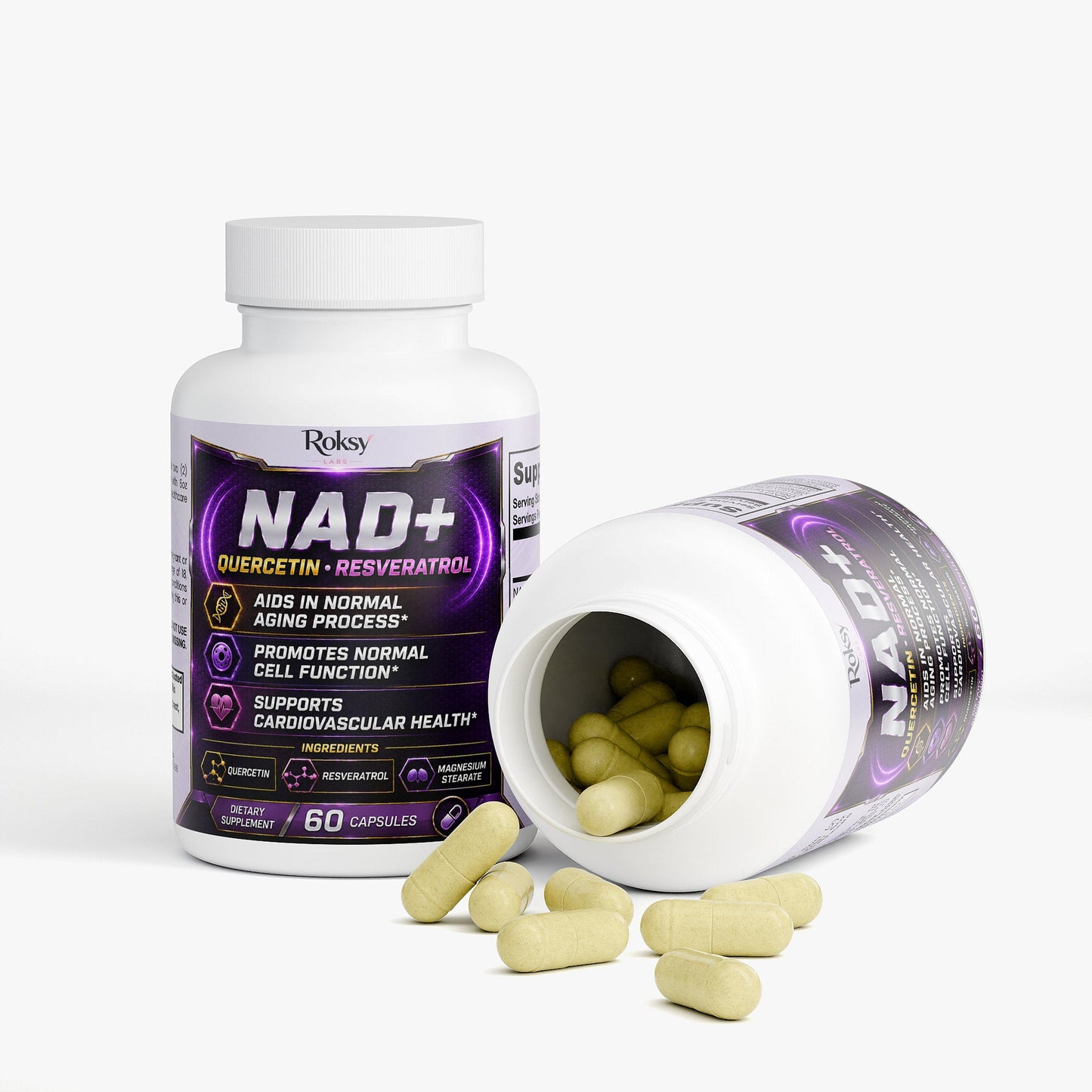 NAD Supplement with Quercetin & Resveratrol NAD Plus supplement 60ct