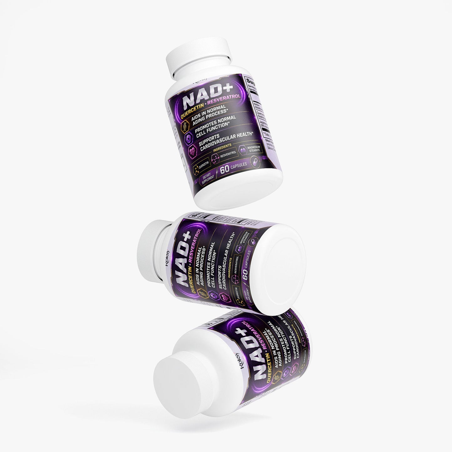 NAD Supplement with Quercetin & Resveratrol NAD Plus supplement 60ct