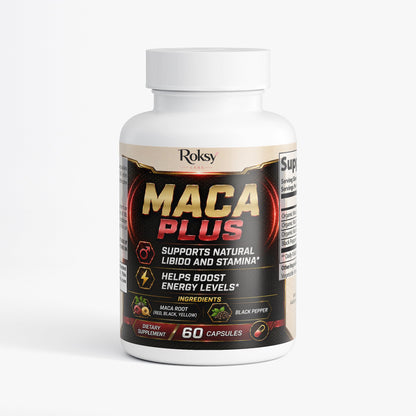 Maca Root Supplement for Libido & Stamina Maca Plus 60ct