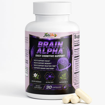 BRAIN ALPHA Cognitive Support 30 days supply