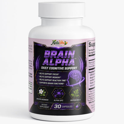 BRAIN ALPHA Cognitive Support 30 days supply