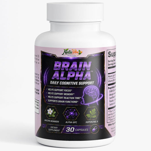 BRAIN ALPHA Cognitive Support 30 days supply