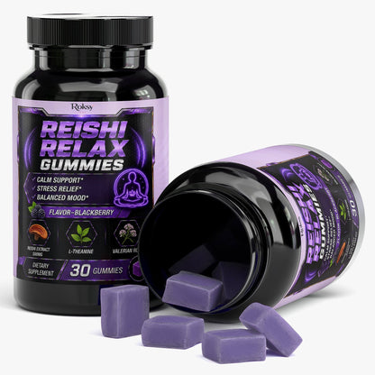 Reishi Relax Gummies 30 days supply - Calm support, Stress relief, Balanced mood