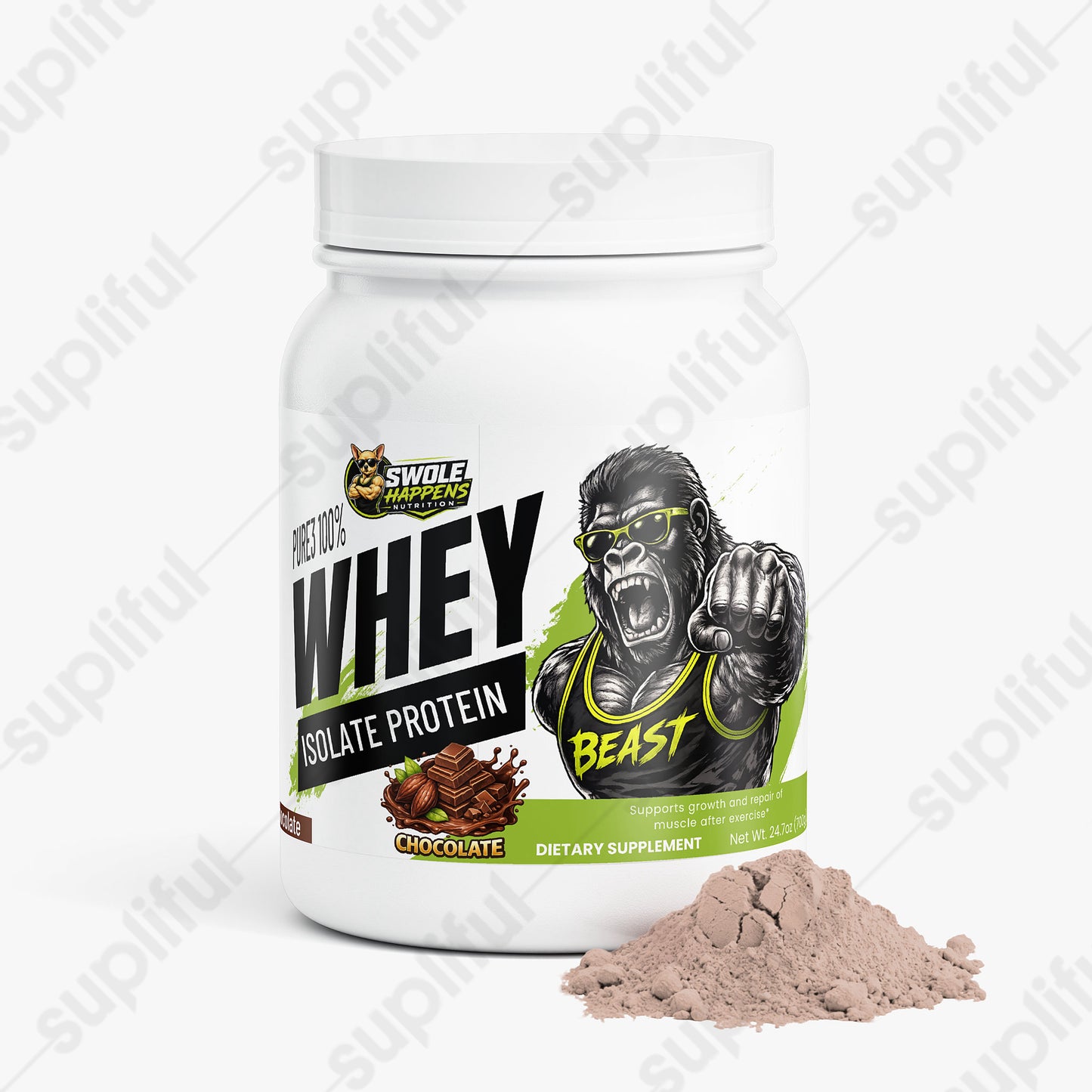 Pure3 100% Whey Protein Isolate (Chocolate)