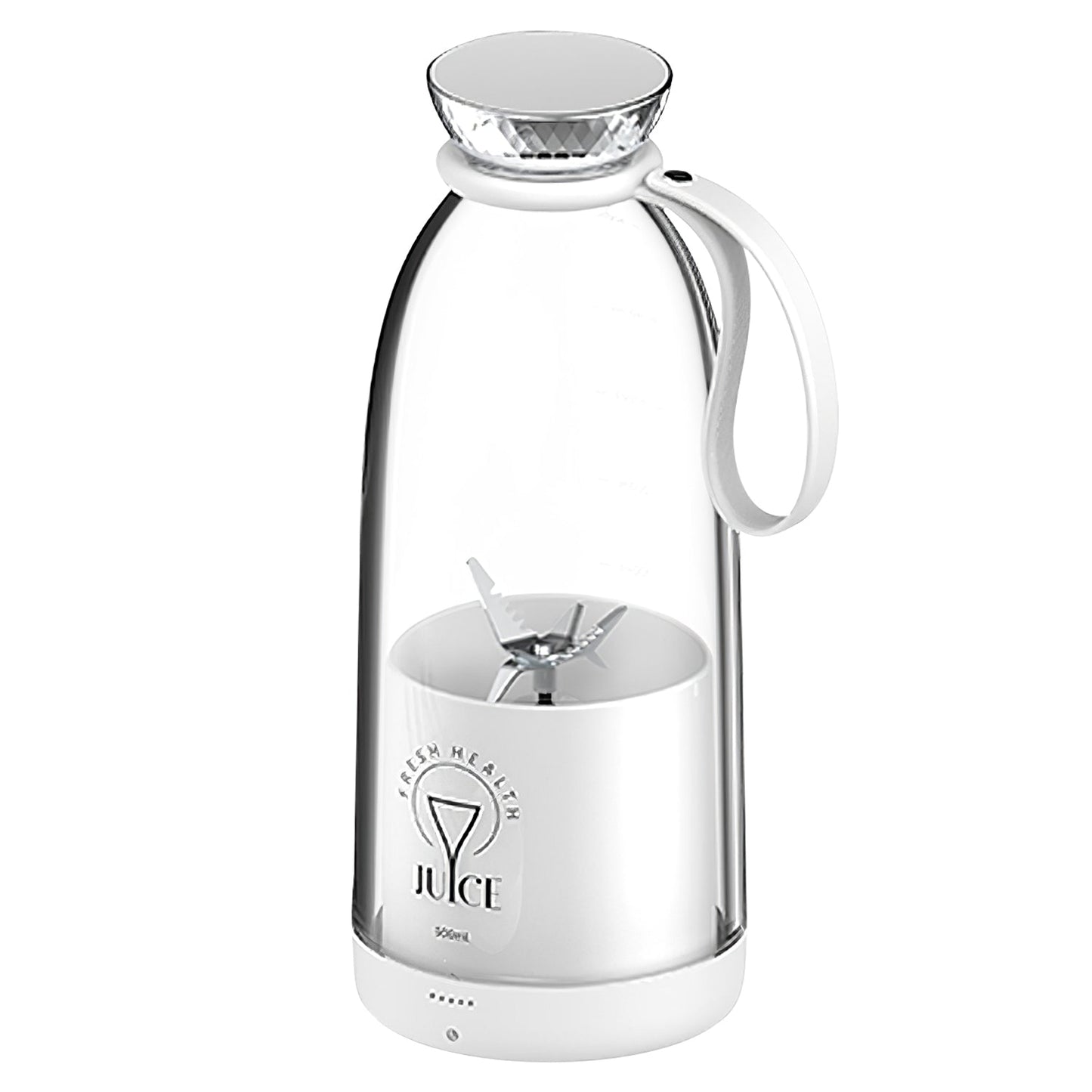 2-in-1 16.9OZ Portable Fruit Blender Electric Rechargeable Juice Cup for Shakes Smoothies Juice Personal Fruit Mixer with 6 Blades