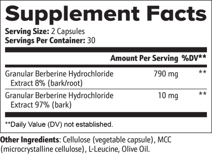 Berberine HCl Complex | Metabolic & Blood Sugar Support