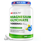 Magnesium Glycinate  – 240 Capsules – High Absorption Magnesium Supplement  – Gentle on Stomach – Made in USA