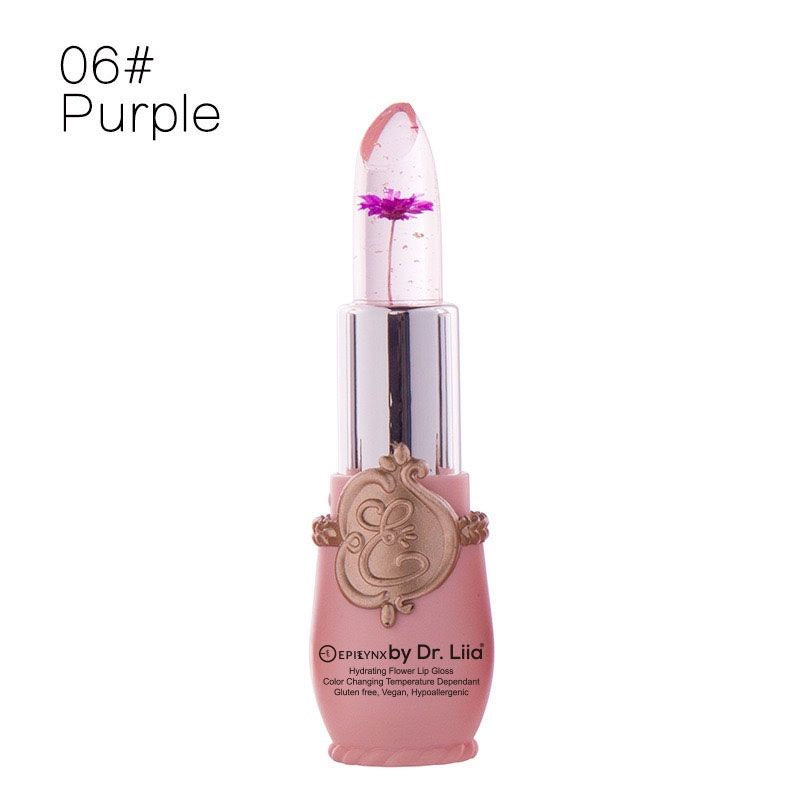 Color-Changing Flower Lip Gloss – Vegan, Gluten-Free, Hydrating Lip Balm