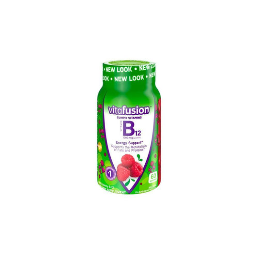 Vitafusion B-12 Energy Support Gummy Supplement Raspberry - 60ct
