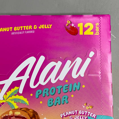 ALANI (12 PACK) Soft Peanut Butter & Jelly Protein Bars Gluten Free 1.83 Oz