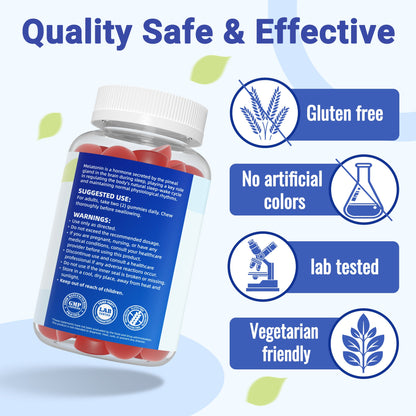 I Love Health Sleep Gummy | Melatonin 6mg + Vitamin B6 6mg Sleep Support Gummies with Natural Blueberry Flavor - Made in cGMP facility