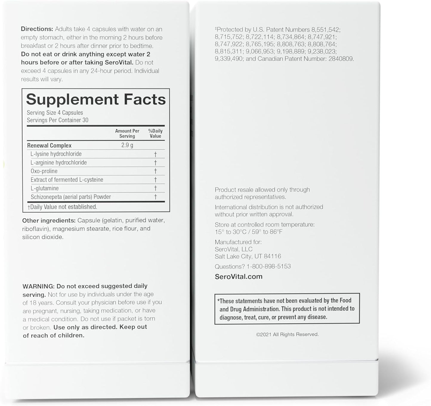Serovital Renewal Complex - Anti Aging Supplements - Clearance Sale