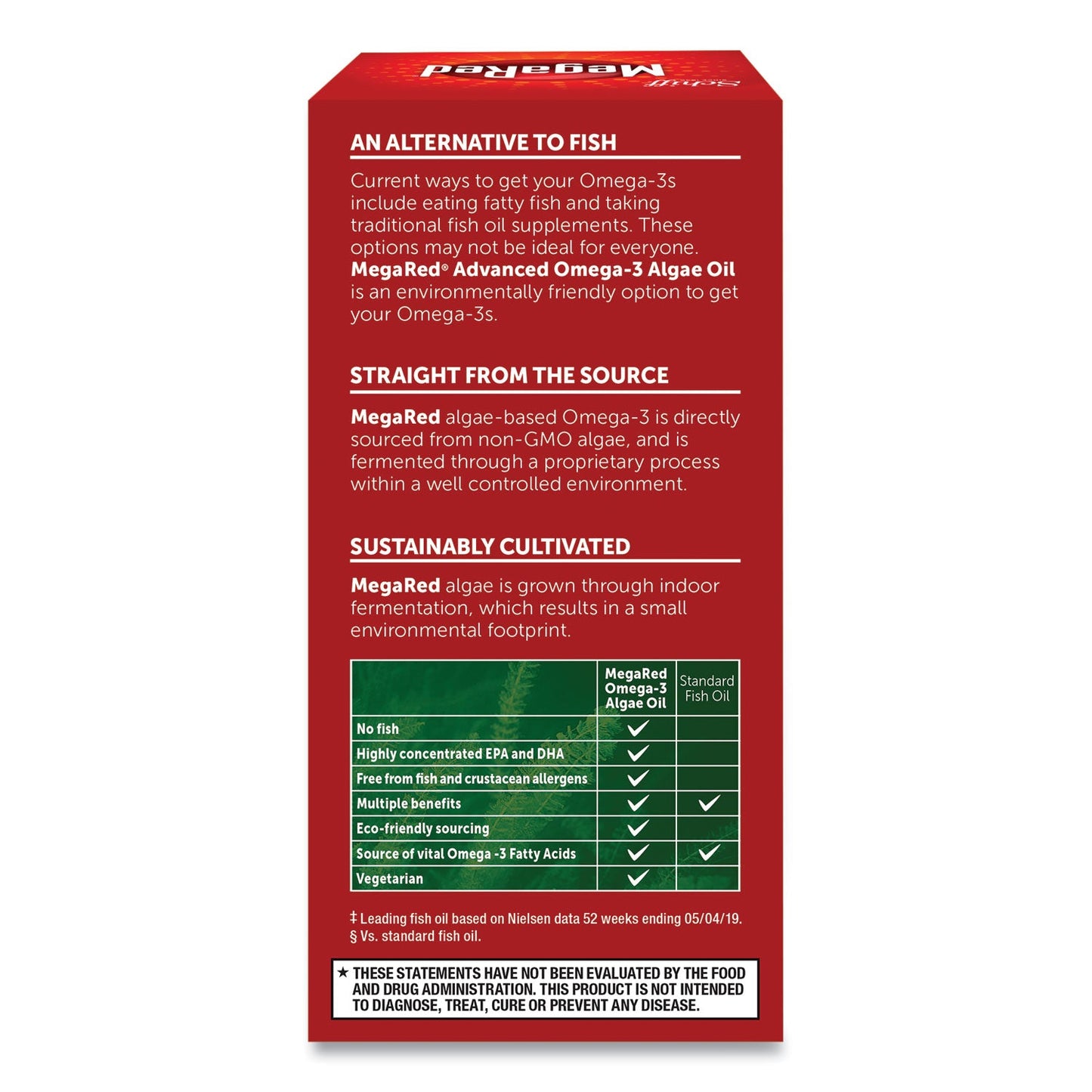 MegaRed Advanced Omega-3 Algae Oil, 50 Count