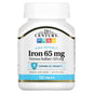 21st Century Ferrous Sulfate 65mg Iron Supplement – 100 Tablets – Supports Iron Deficiency & Vitality