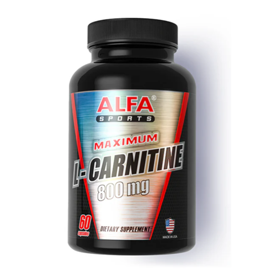 Alfa L-Carnitine 800 mg Capsules (30 ct)