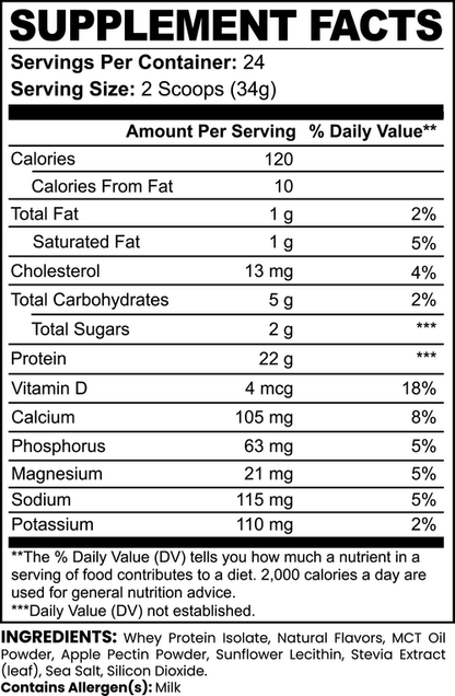 Advanced 100% Whey Protein Isolate (Vanilla)