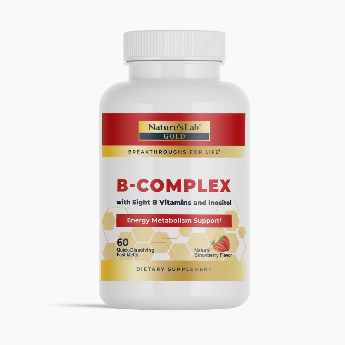 Nature's Lab Gold B-Complex - 60 Fast Melts