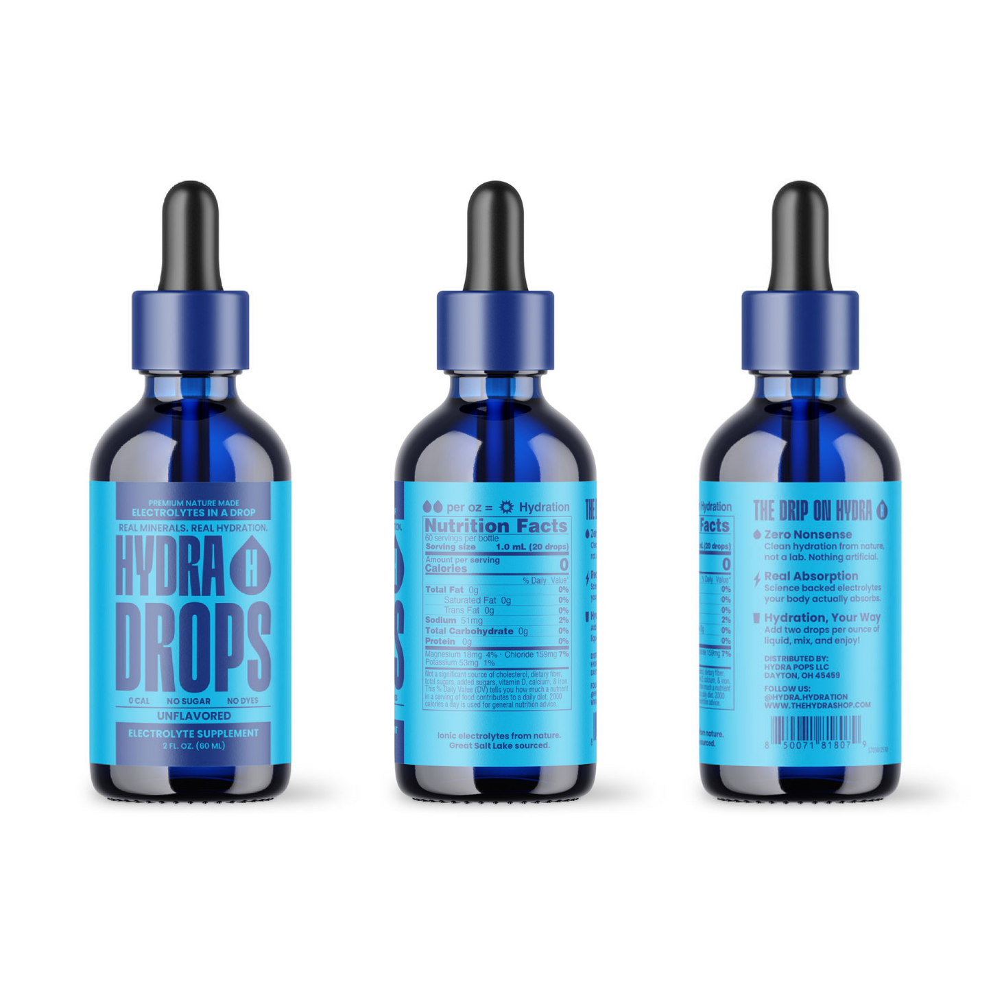 Hydra Drops - Sea Mineral Electrolyte Drop