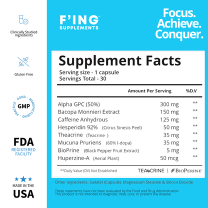 Focus - Best Supplement for Mental Clarity, Focusing & Productivity