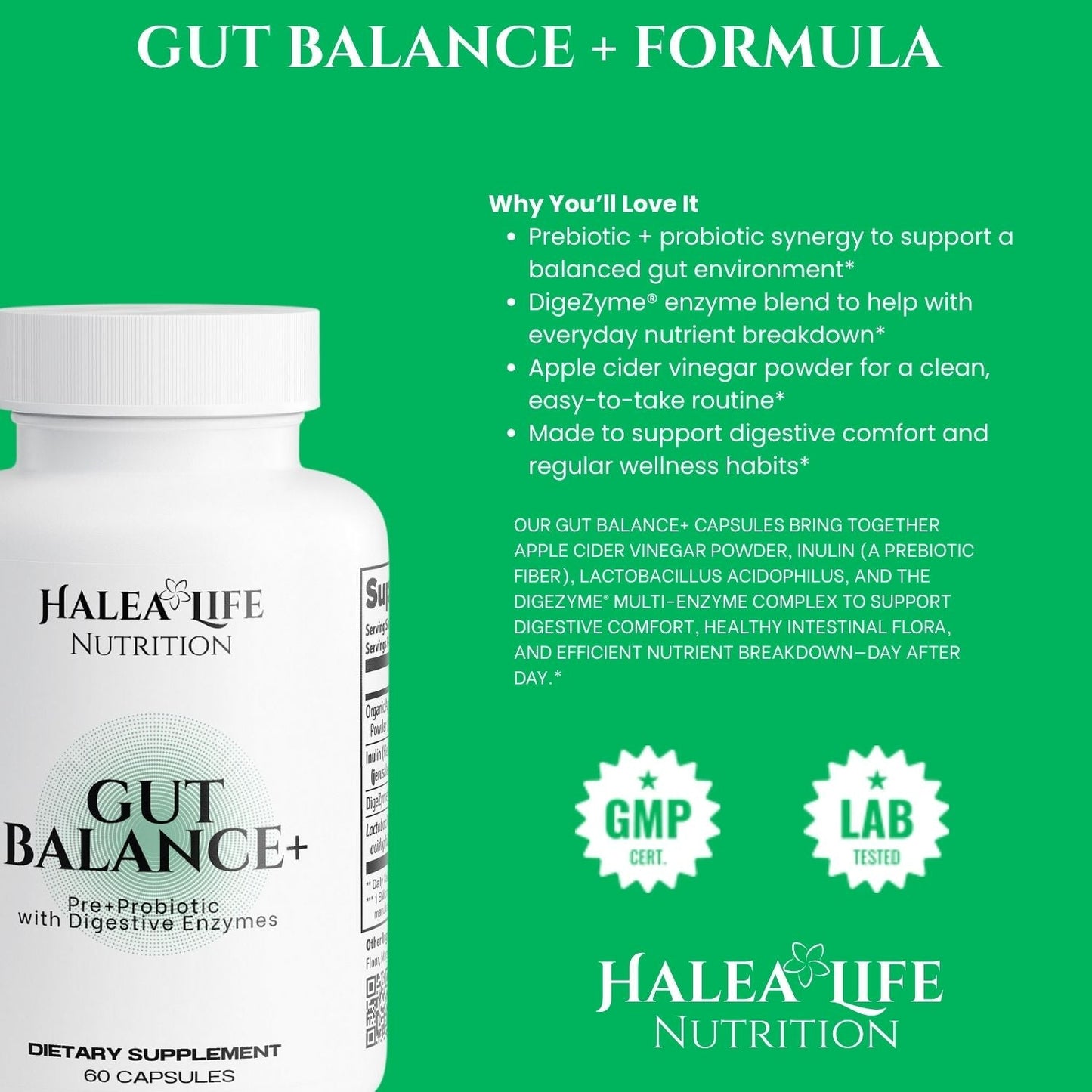 Apple Cider Vinegar Probiotic Capsules