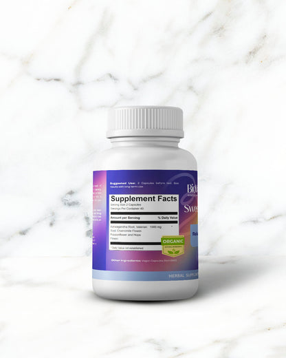 BioWizdom Sweet Dreams Capsules 80 count-Melatonin Free Sleep Aid