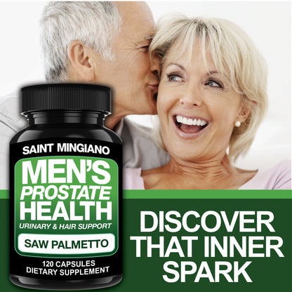 Men's Prostate Health - 120 Capsules of Advanced Prostate Supplements for Men with Saw Palmetto