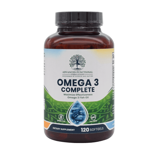 Omega 3 Complete (120 St.) (Höchstdosiertes, in den USA hergestelltes Fischöl, FDA-zertifiziert)