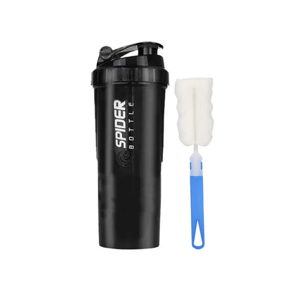 Portable Exercise Shaker with Mixing Compartments