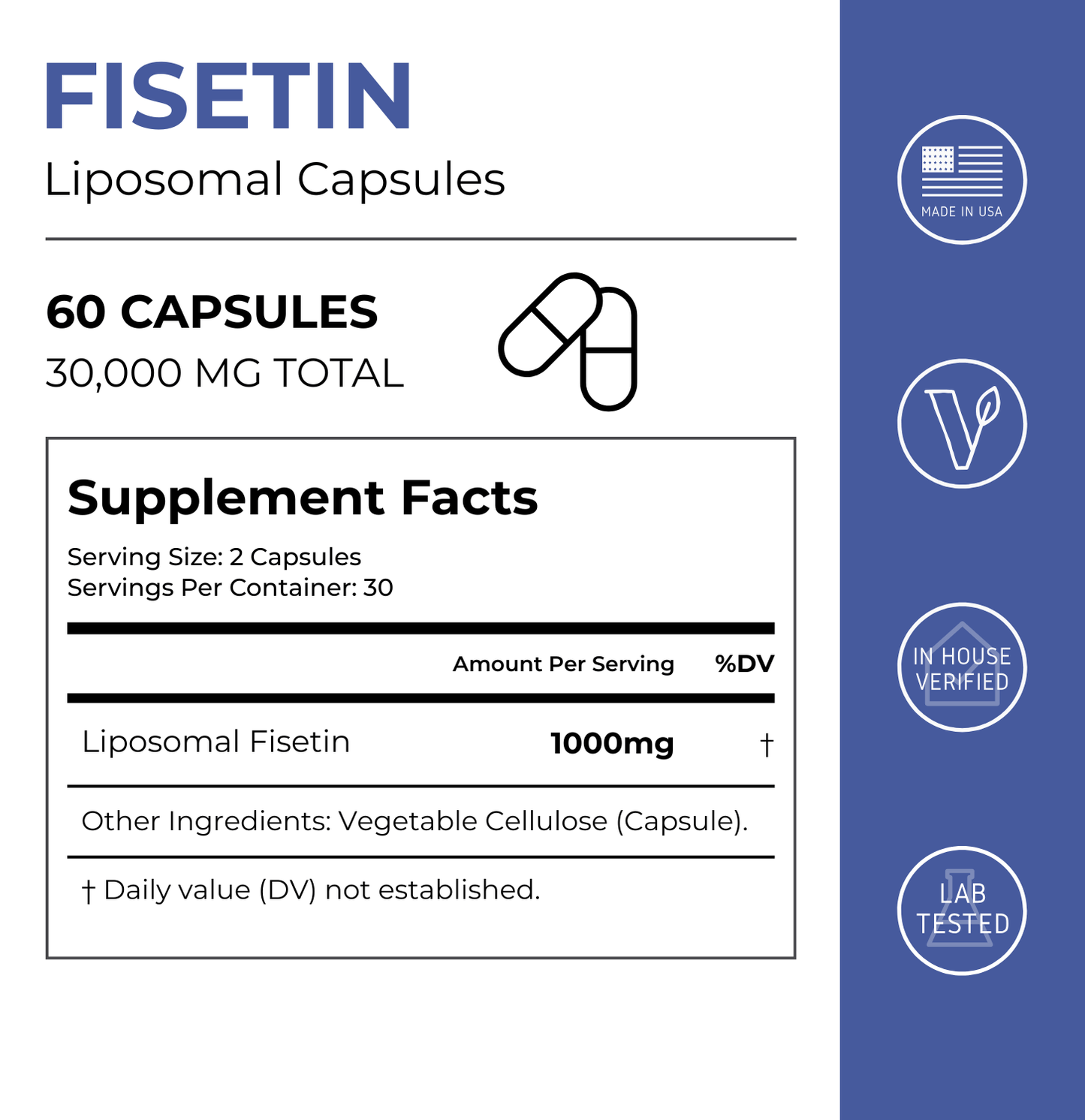 Liposomal Fisetin Capsules