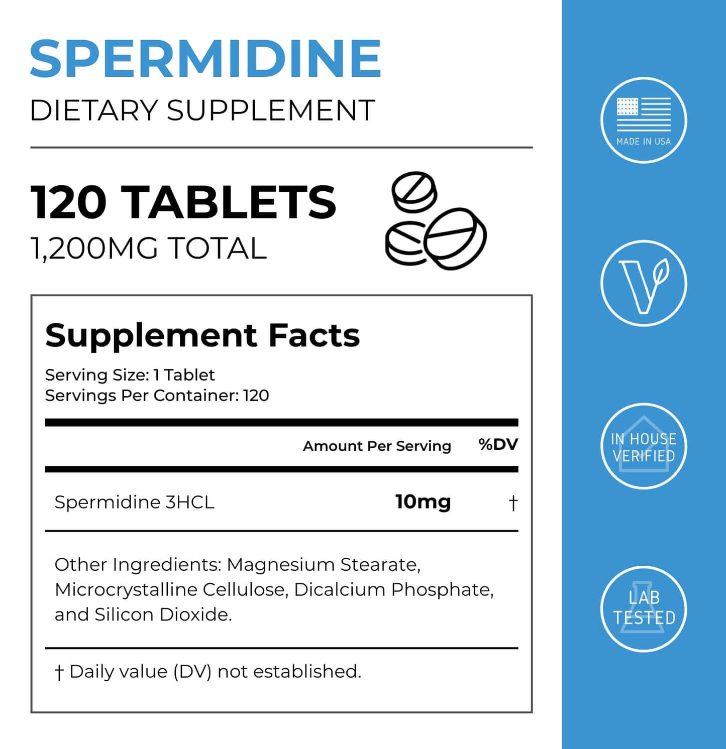 Spermidine Supplement Tablets