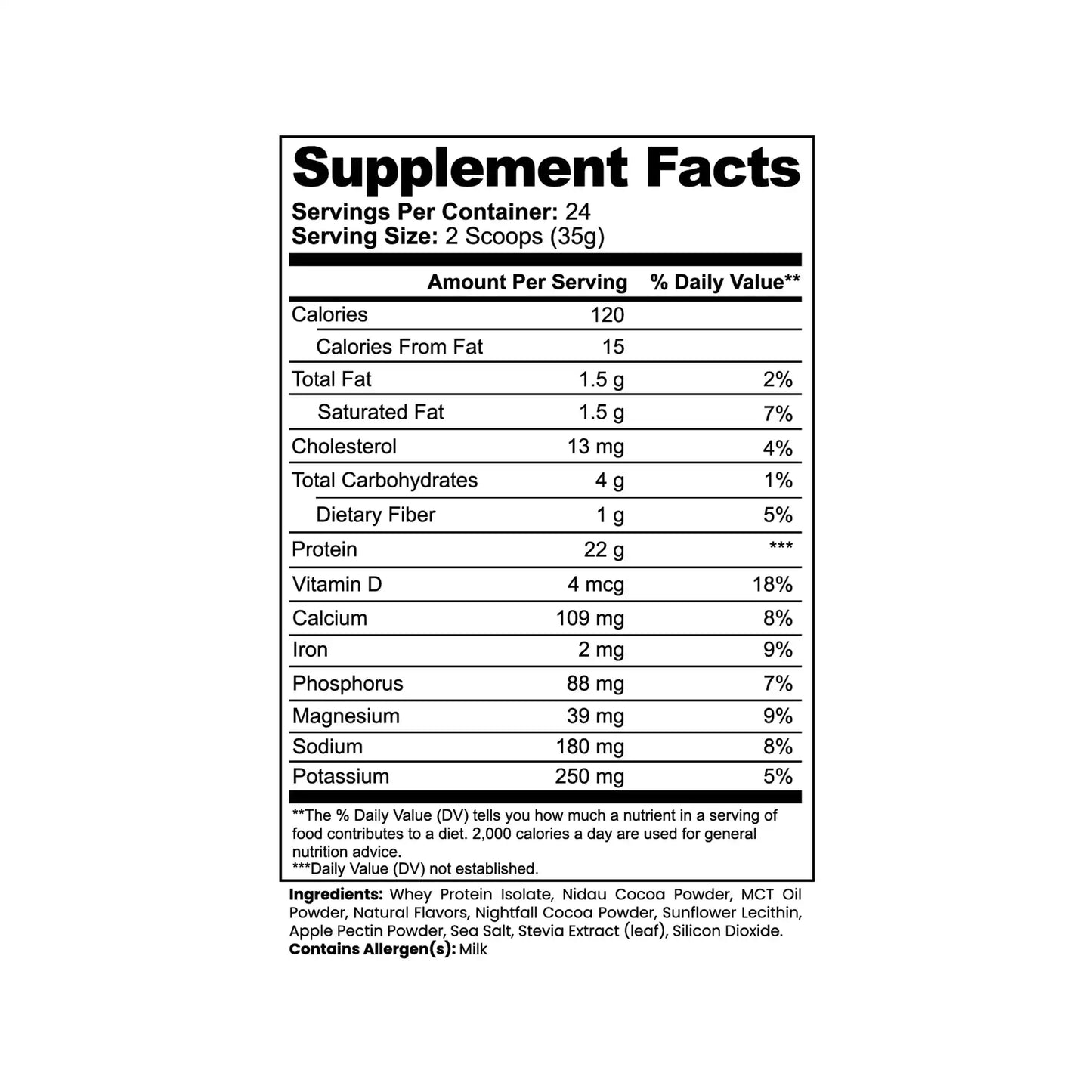 Advanced 100% Whey Protein Isolate (Chocolate)