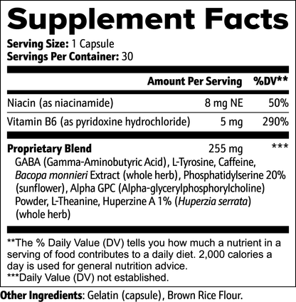 BRAIN ALPHA Cognitive Support 30 days supply