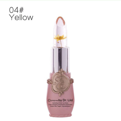 Color-Changing Flower Lip Gloss – Vegan, Gluten-Free, Hydrating Lip Balm