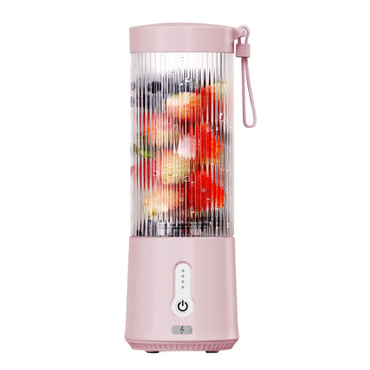 450ML/15.2OZ Portable Fruit Blender with 6 Blades Rechargeable Juice Cup for Shakes Smoothies Juice Personal Mini Fruit Mixer for Outdoor Gym Office